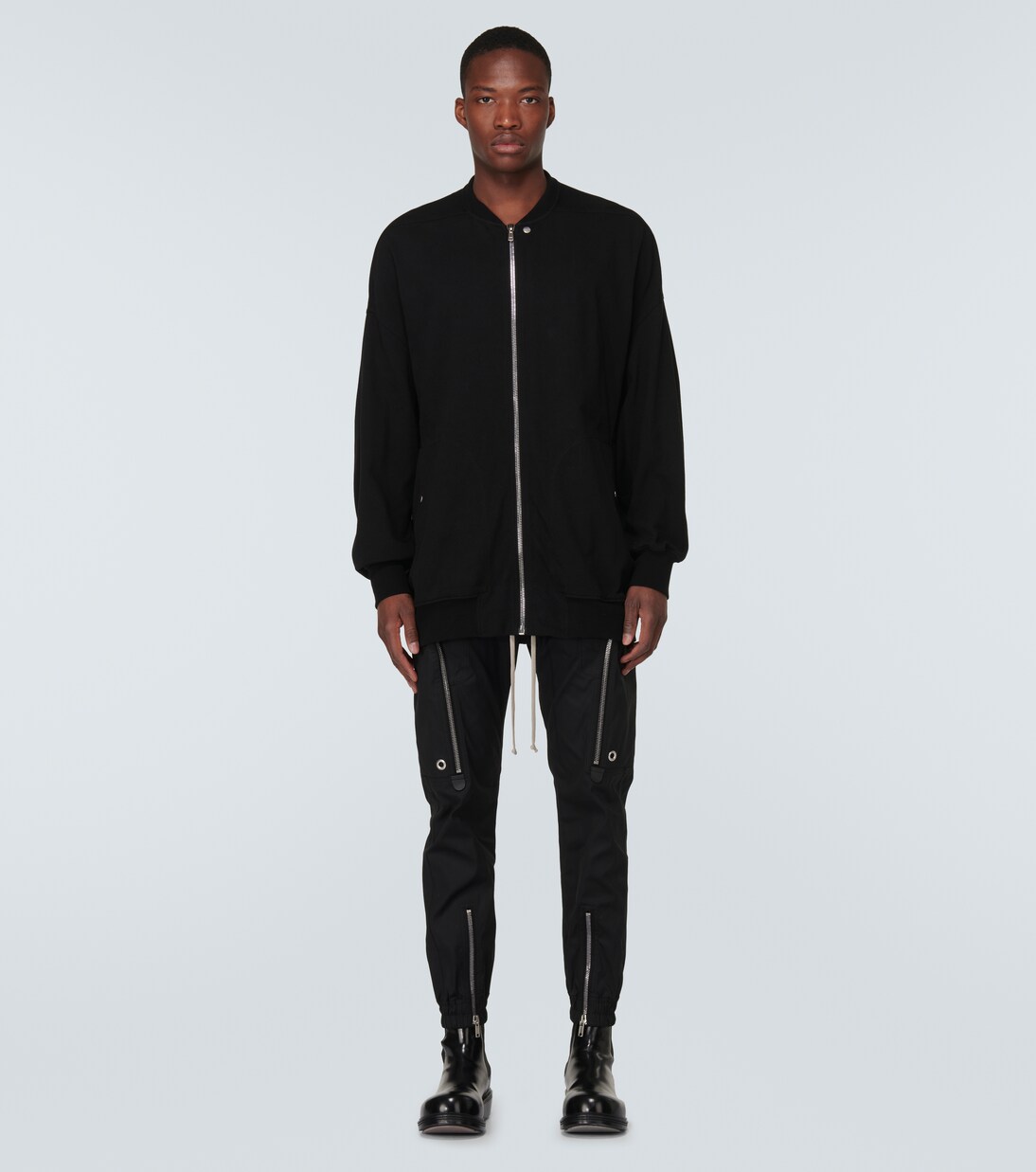 Jumbo Peter Flight distressed cotton jacket | Rick Owens