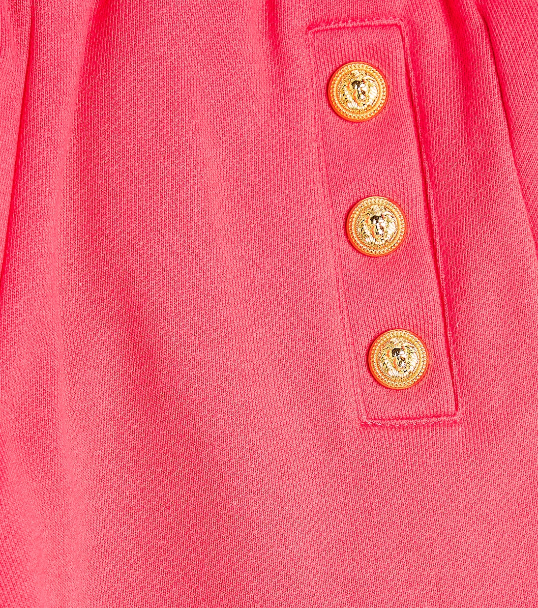 Button-embellished jersey shorts | Balmain Kids