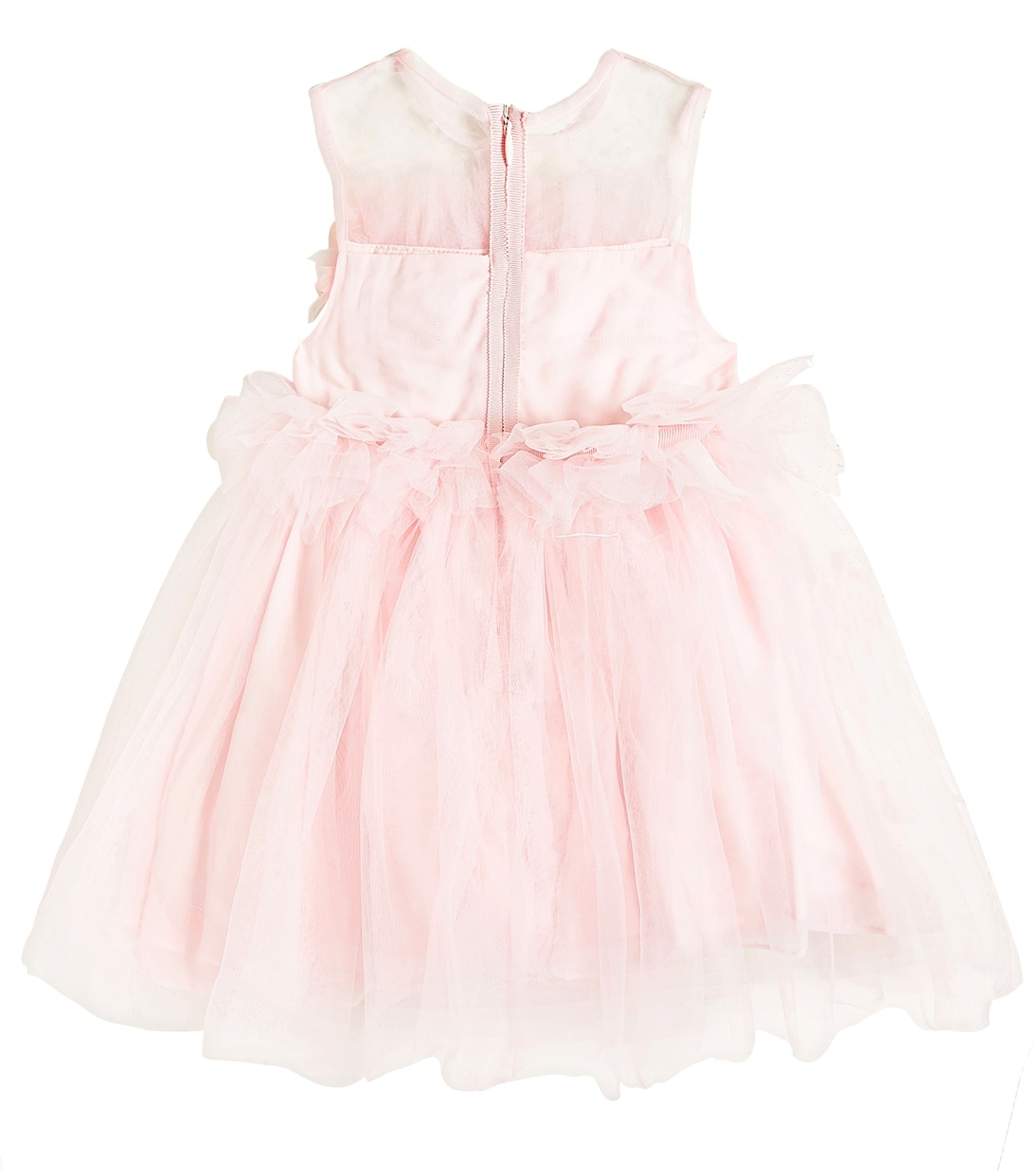 Floral-appliqué tulle dress | Patachou