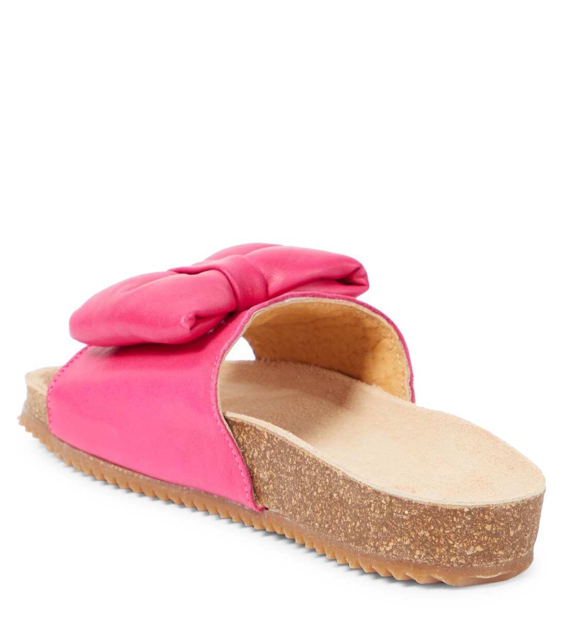 Bow-detail leather slides | PèPè