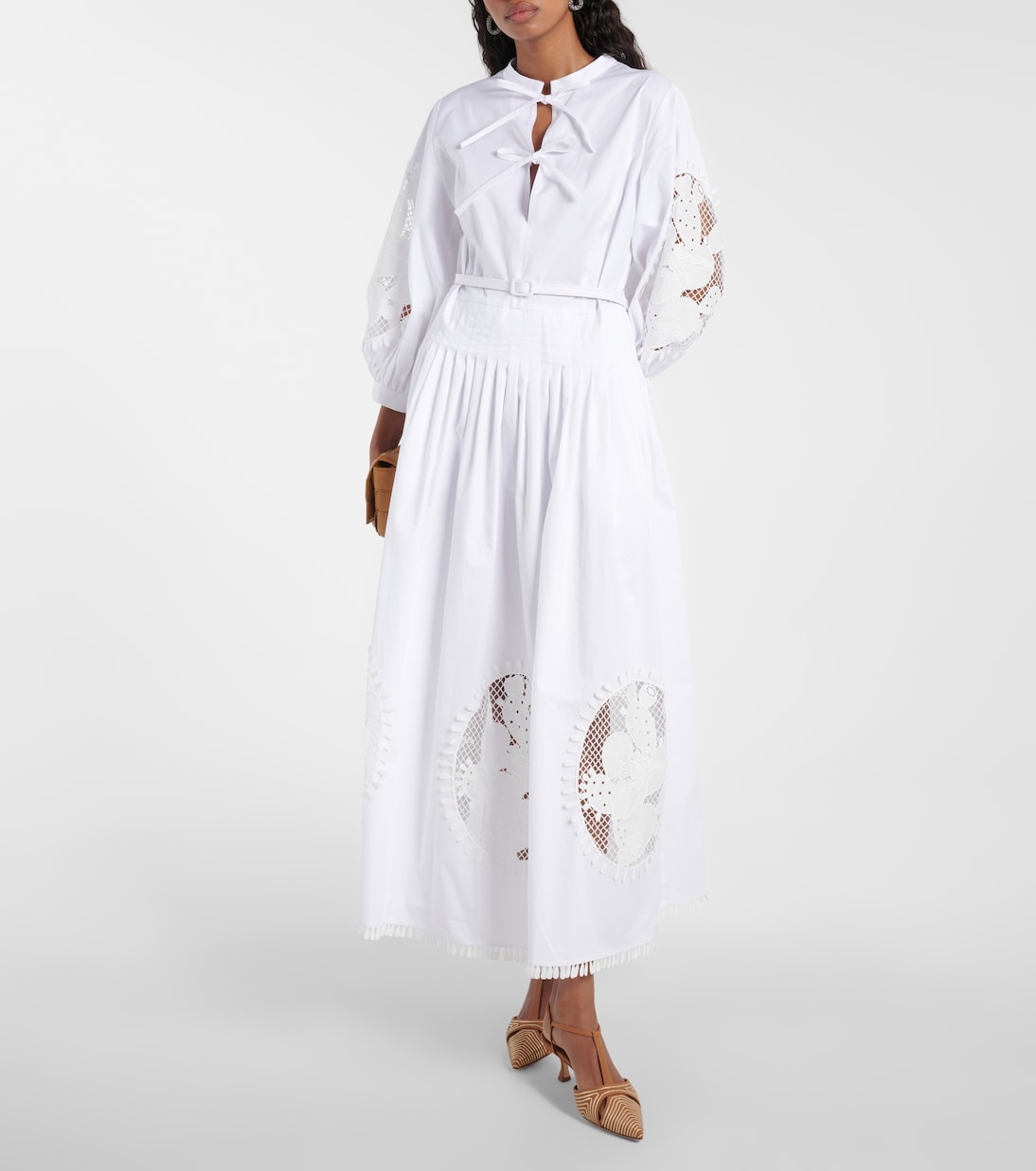 Robe longue en coton | Oscar de la Renta