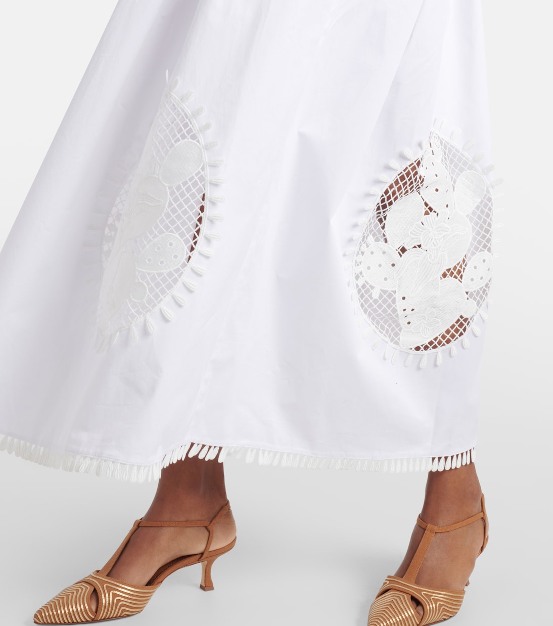 Robe longue en coton | Oscar de la Renta