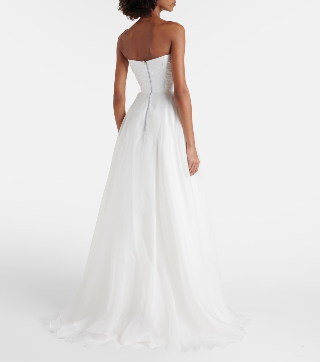 Bridal Dhalia caped silk gown | Maticevski