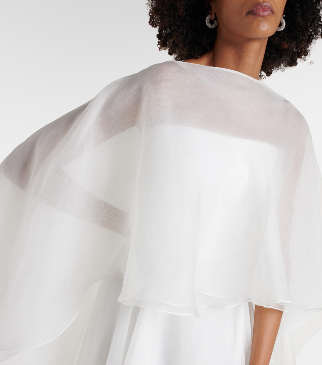 Bridal Dhalia caped silk gown | Maticevski