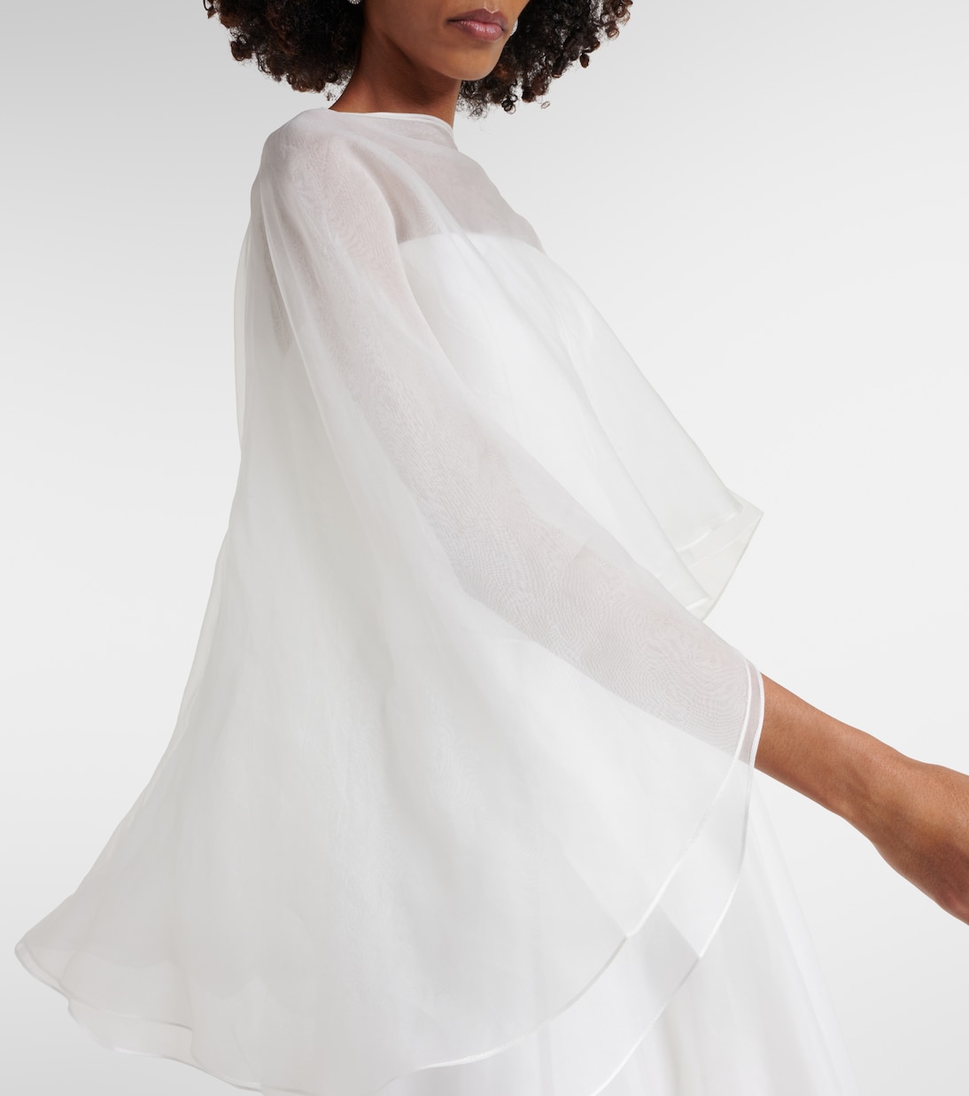 Bridal Dhalia caped silk gown | Maticevski