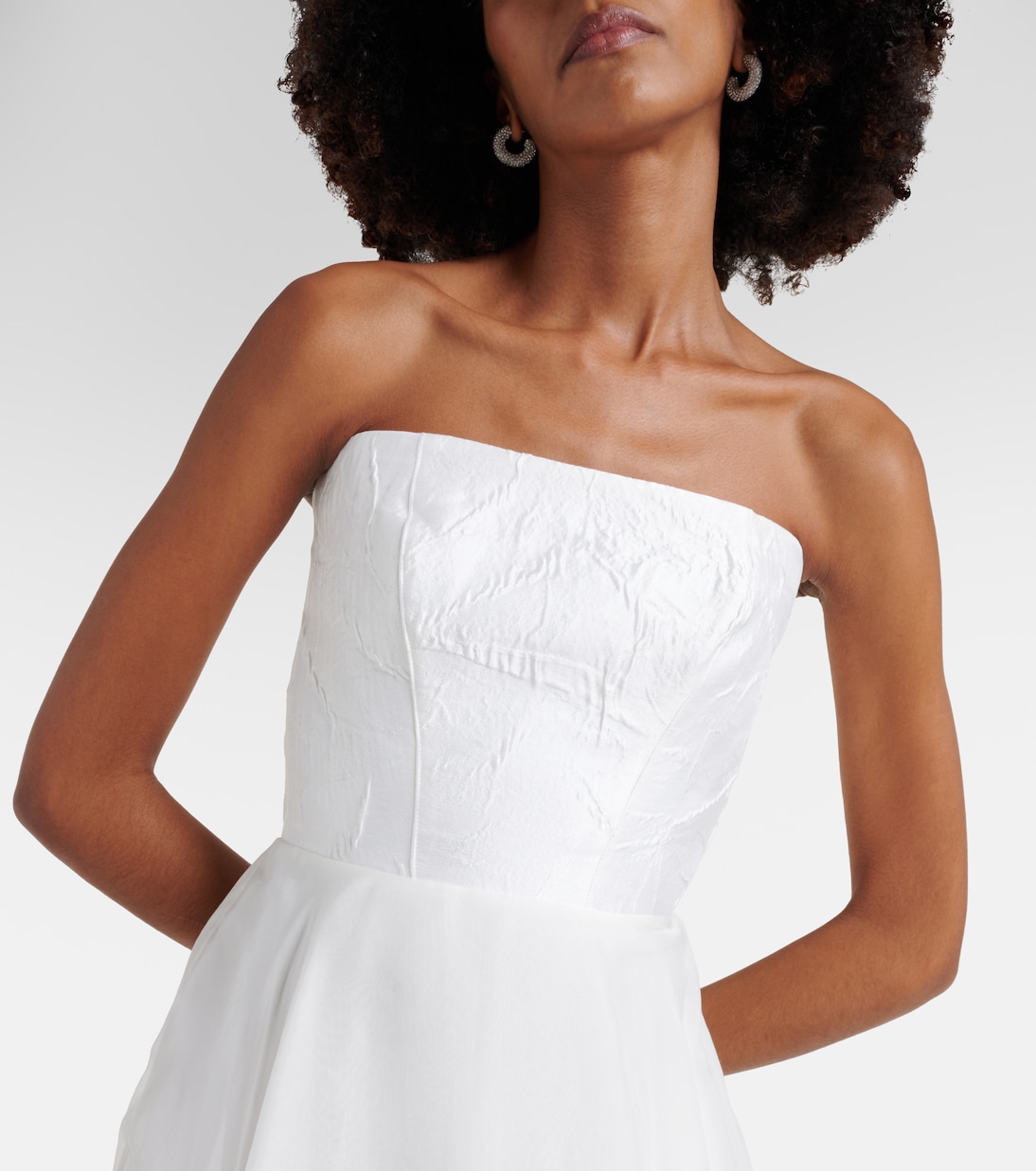 Bridal Dhalia caped silk gown | Maticevski