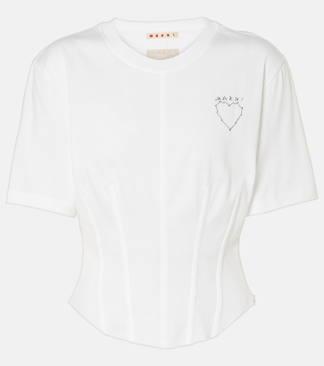 Besticktes Bustier-Top aus Baumwolle | Marni