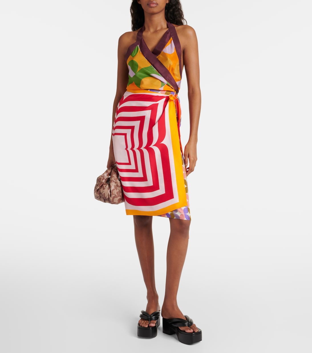 Top in seta con scollo all'americana | Dries Van Noten