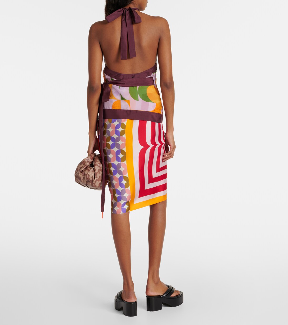 Top in seta con scollo all'americana | Dries Van Noten