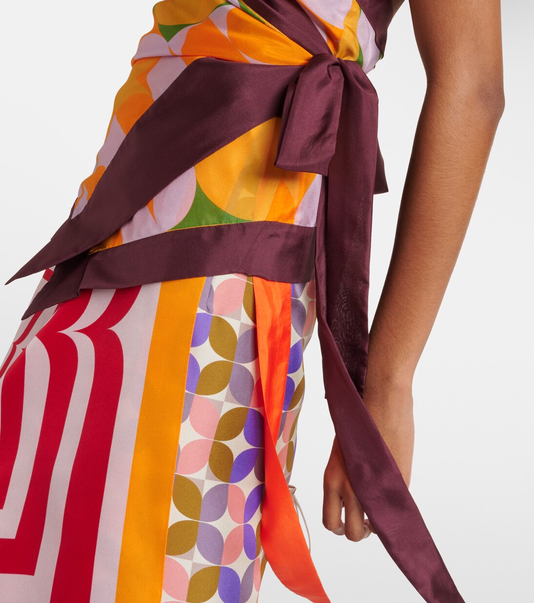 Top in seta con scollo all'americana | Dries Van Noten