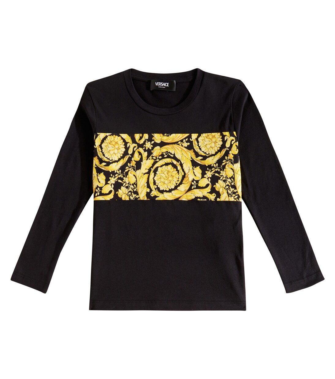 Barocco cotton jersey T-shirt | Versace Kids