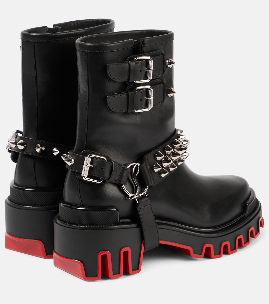 Dune Bike leather ankle boots | Christian Louboutin