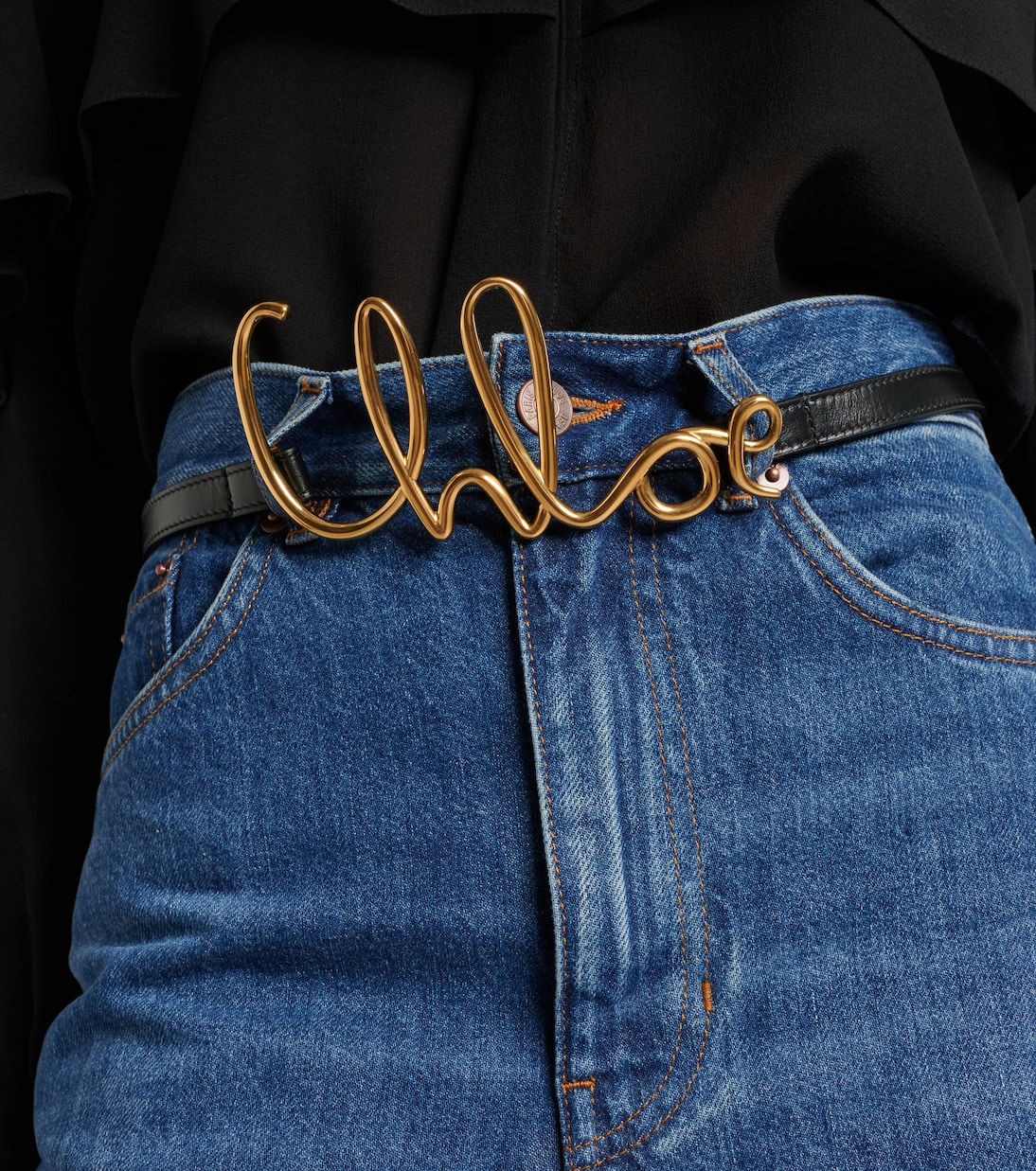 Chloé Iconic slim leather belt | Chloé