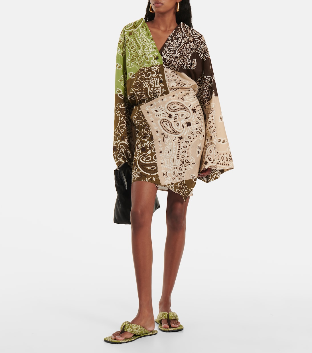 Indie bandana printed thong sandals | The Attico