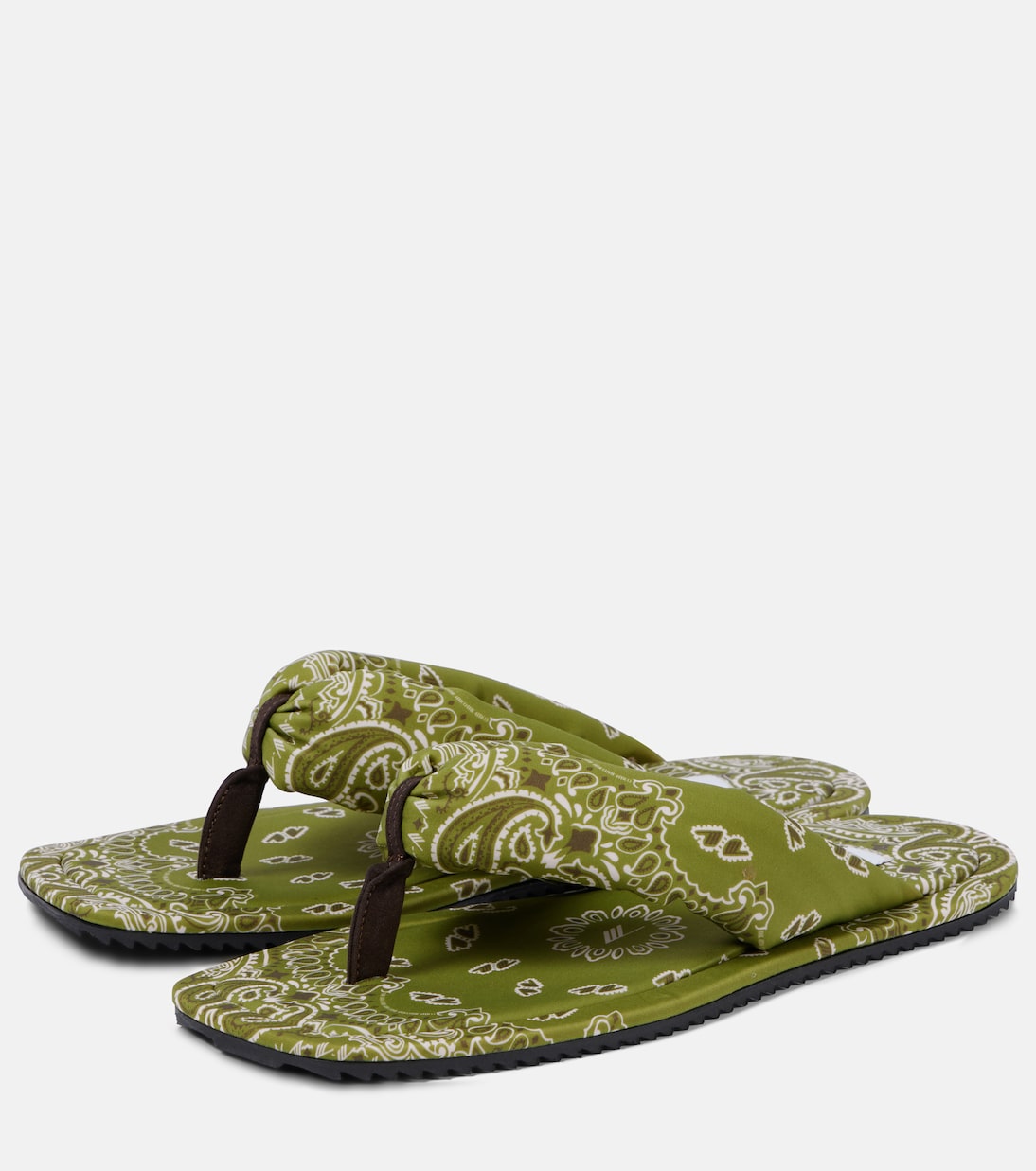 Indie bandana printed thong sandals | The Attico