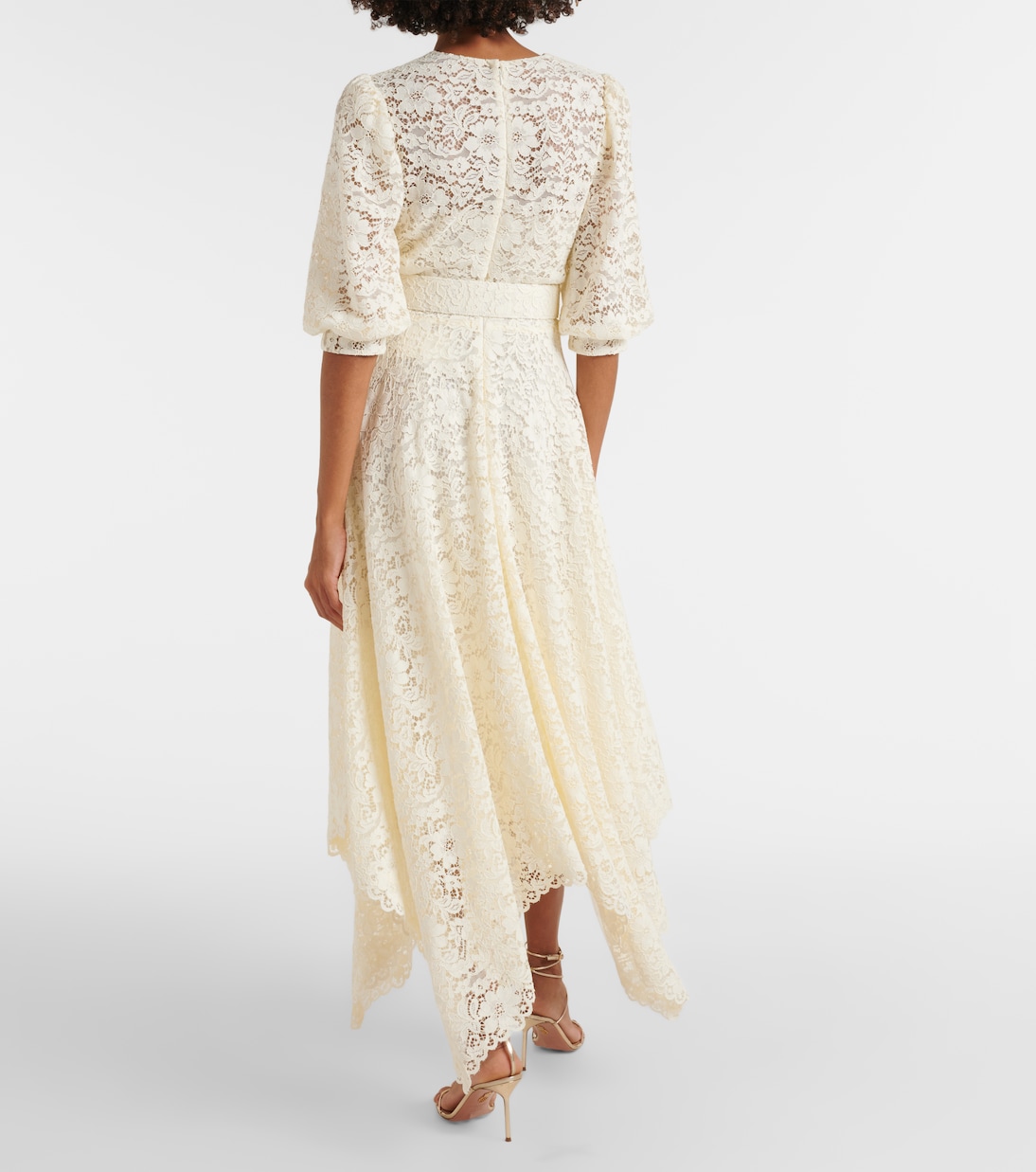 Abito midi in pizzo | Costarellos