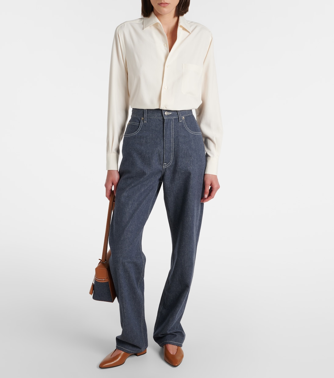 Tye high-rise wide-leg jeans | Loro Piana