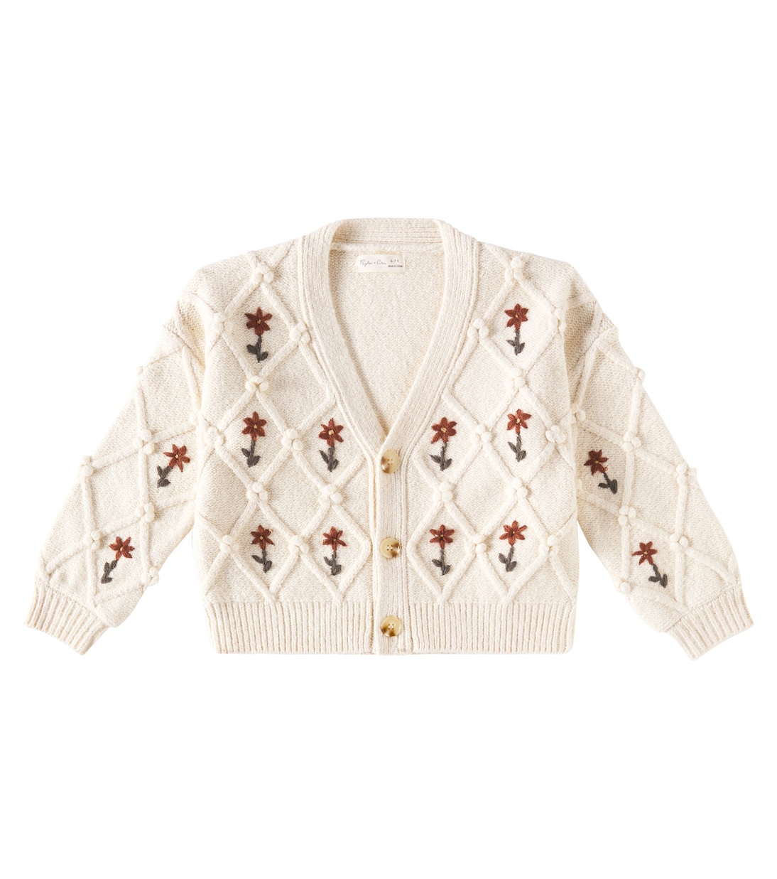 Bestickter Cardigan Boxy | Rylee + Cru