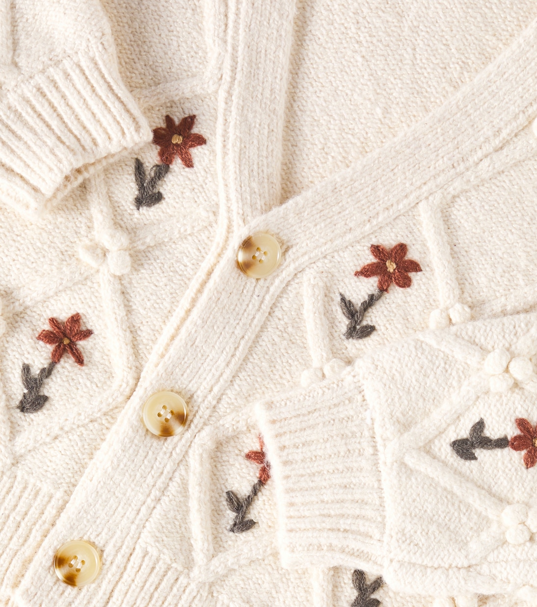 Bestickter Cardigan Boxy | Rylee + Cru