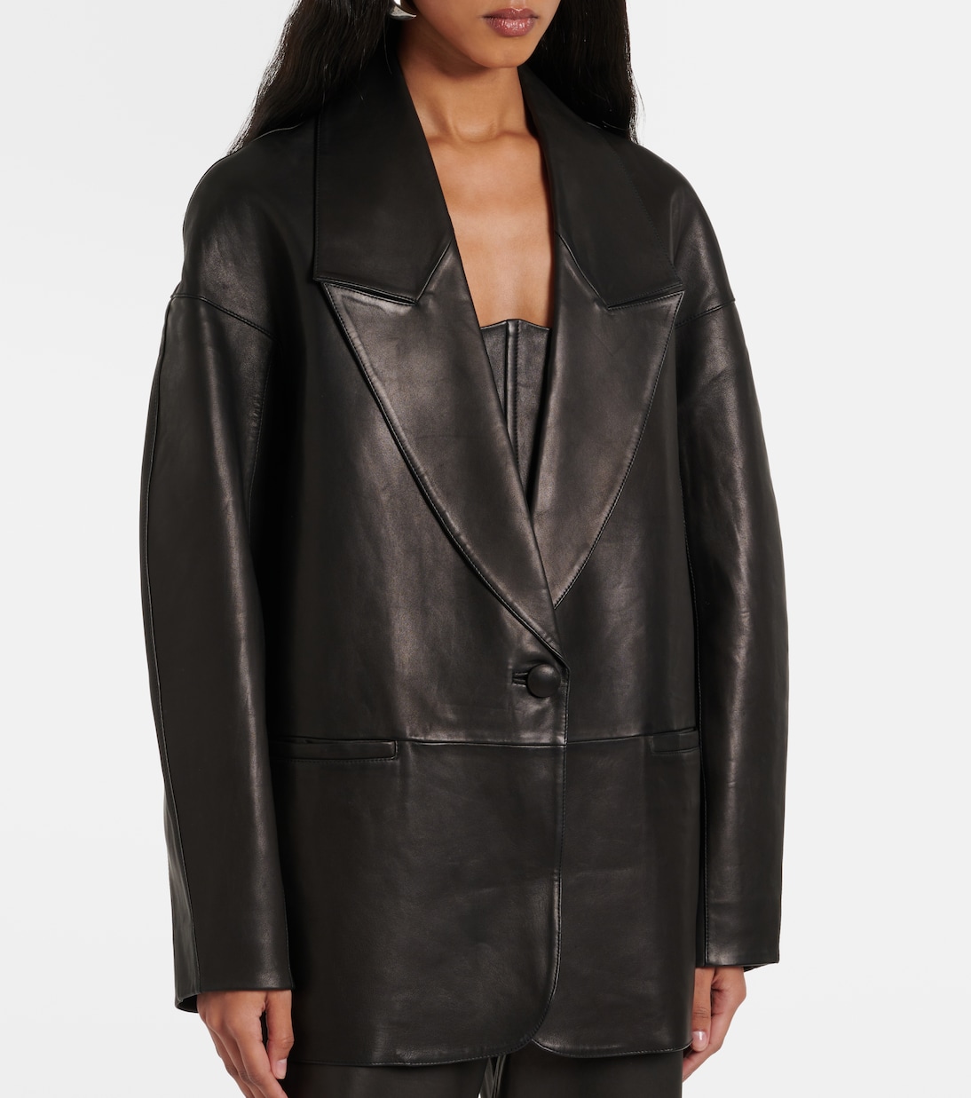 Blazer Slouchy aus Leder | The Sei