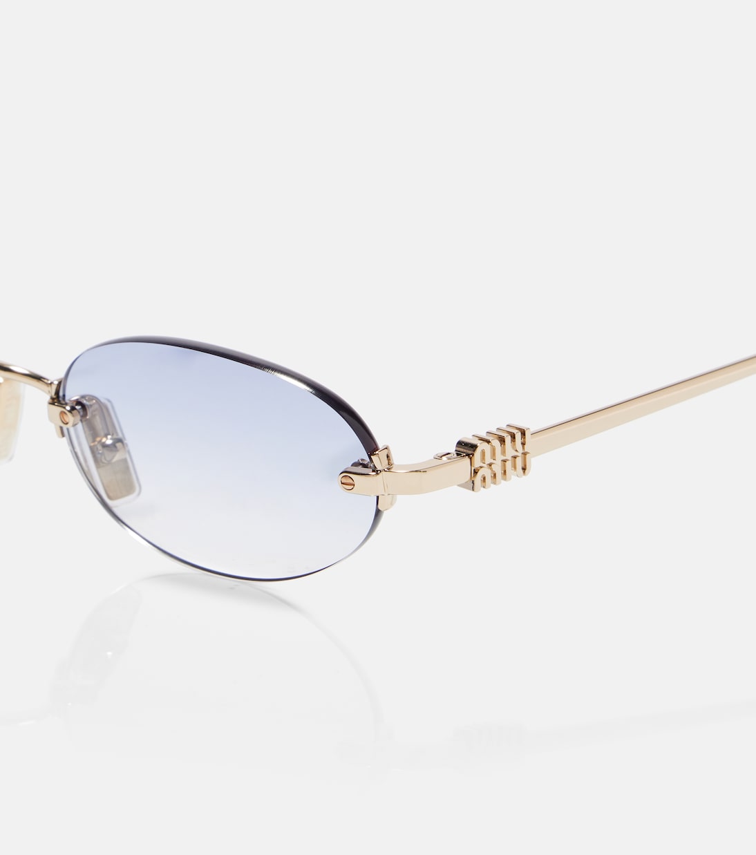 Ovale Sonnenbrille | Miu Miu