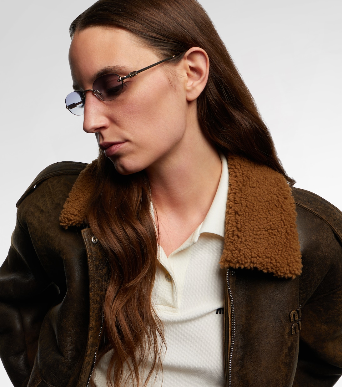 Ovale Sonnenbrille | Miu Miu