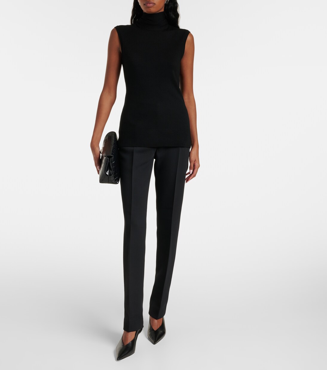 Top aus einem Wollgemisch | Toteme