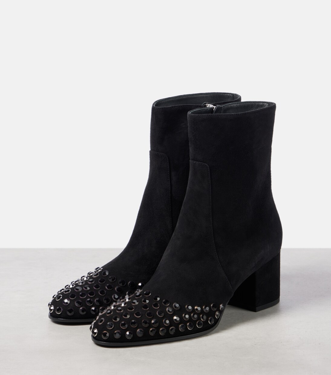 Embellished suede ankle boots | Alaïa
