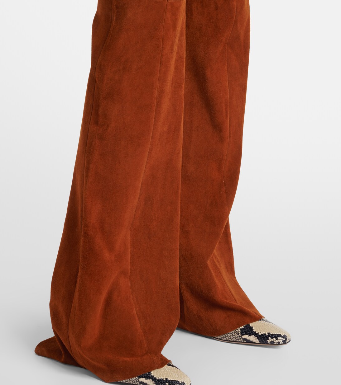 Schlaghose Gege aus Veloursleder | Stouls