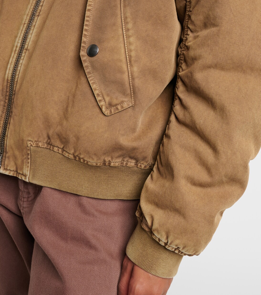 Bomberjacke aus Baumwoll-Gabardine | Miu Miu