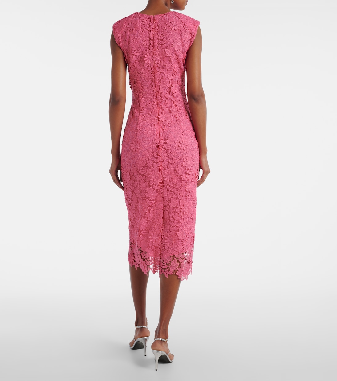 Midikleid Hibiscus aus Spitze | Monique Lhuillier