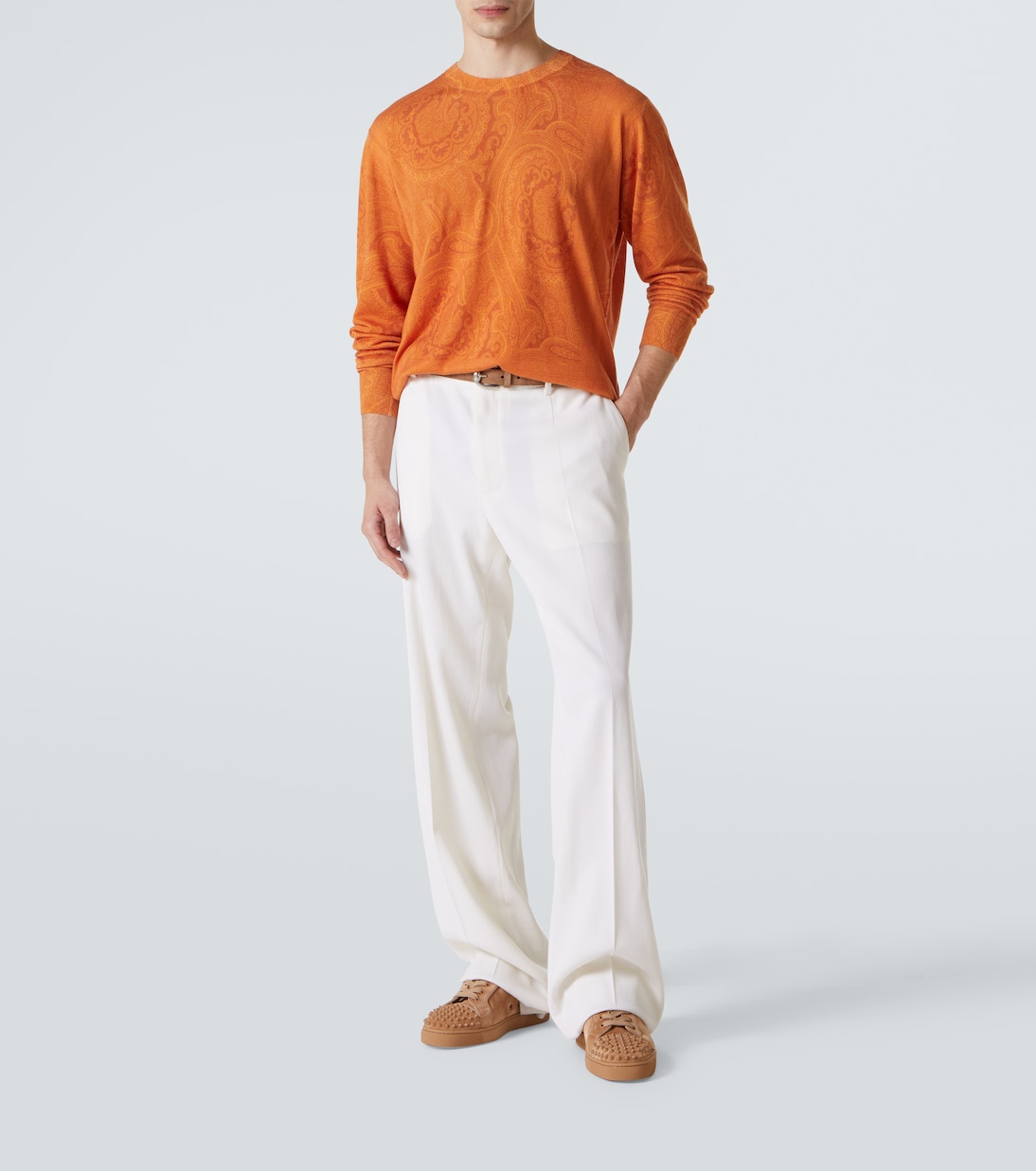 Sneakers Louis Junior Spikes in pelle | Christian Louboutin