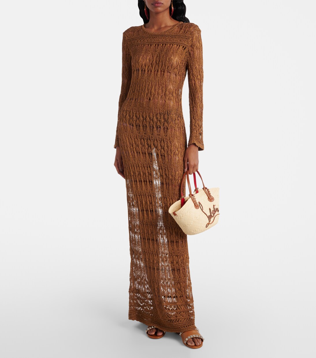 Cabas Cabata Mini en raphia | Christian Louboutin