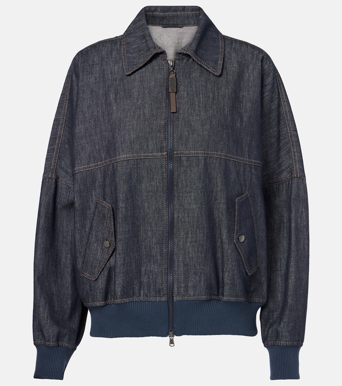 Bomberjacke aus Denim | Brunello Cucinelli