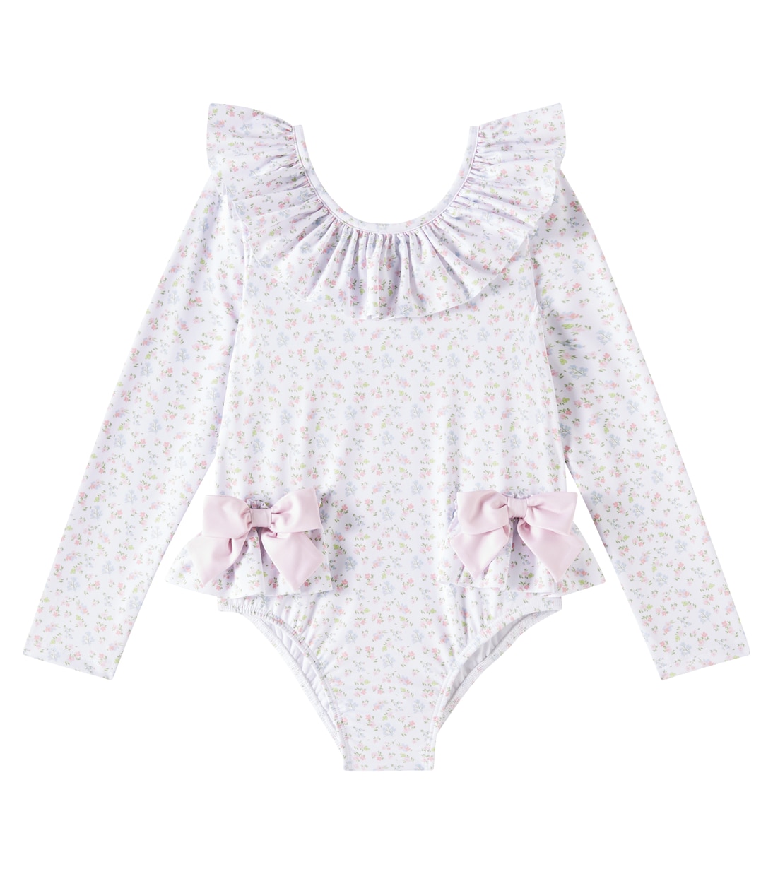 Bow-trimmed floral swimsuit | Patachou