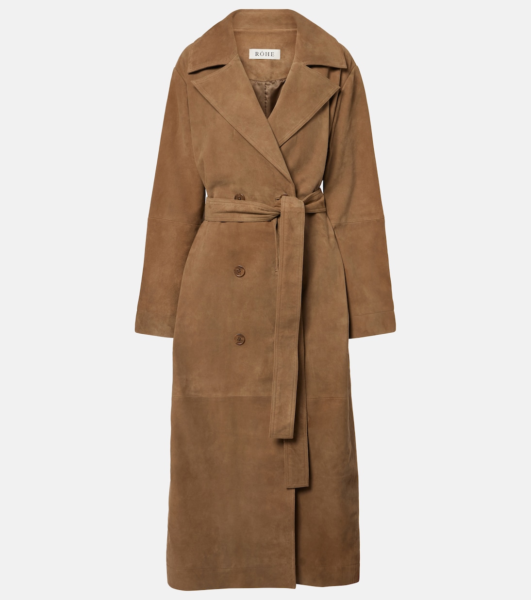 Suede wrap coat | Róhe