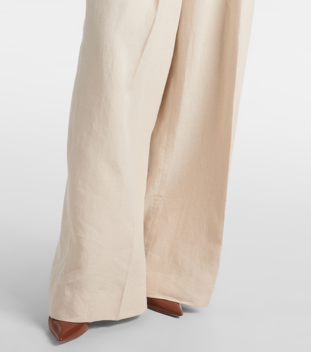 Husi high-rise linen wide-leg pants | Blazé Milano