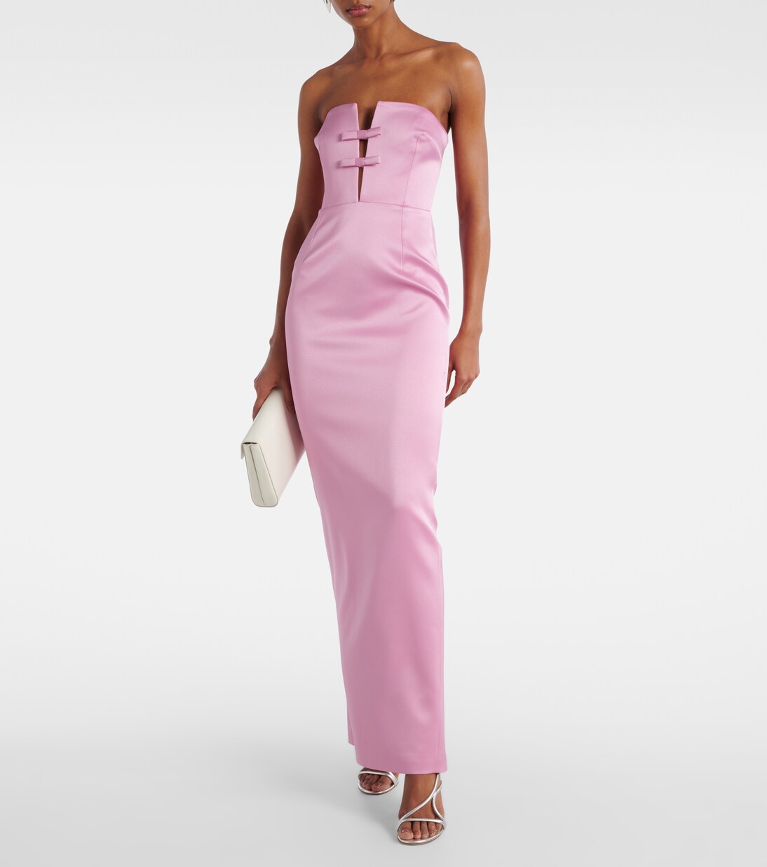 Robe longue Noa en crêpe | The New Arrivals Ilkyaz Ozel