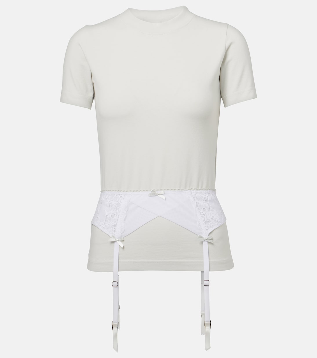 Lingerie cotton-blend jersey T-shirt | Balenciaga