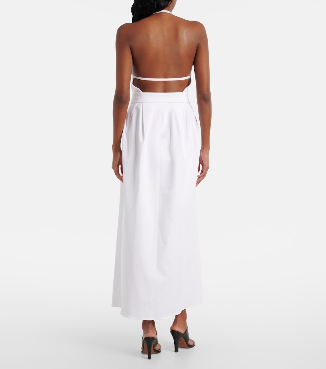 Robe longue en coton mélangé | Max Mara