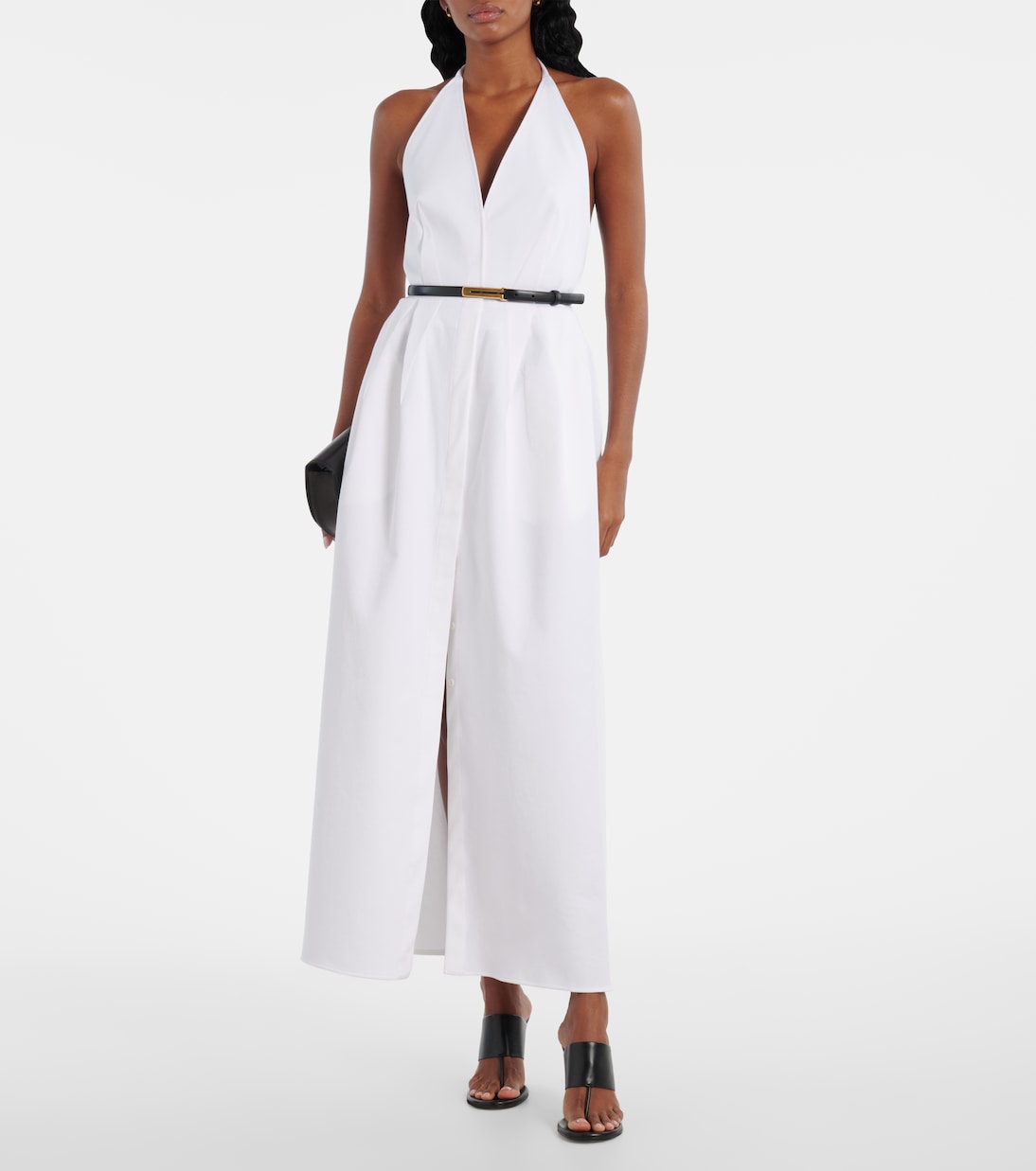 Robe longue en coton mélangé | Max Mara