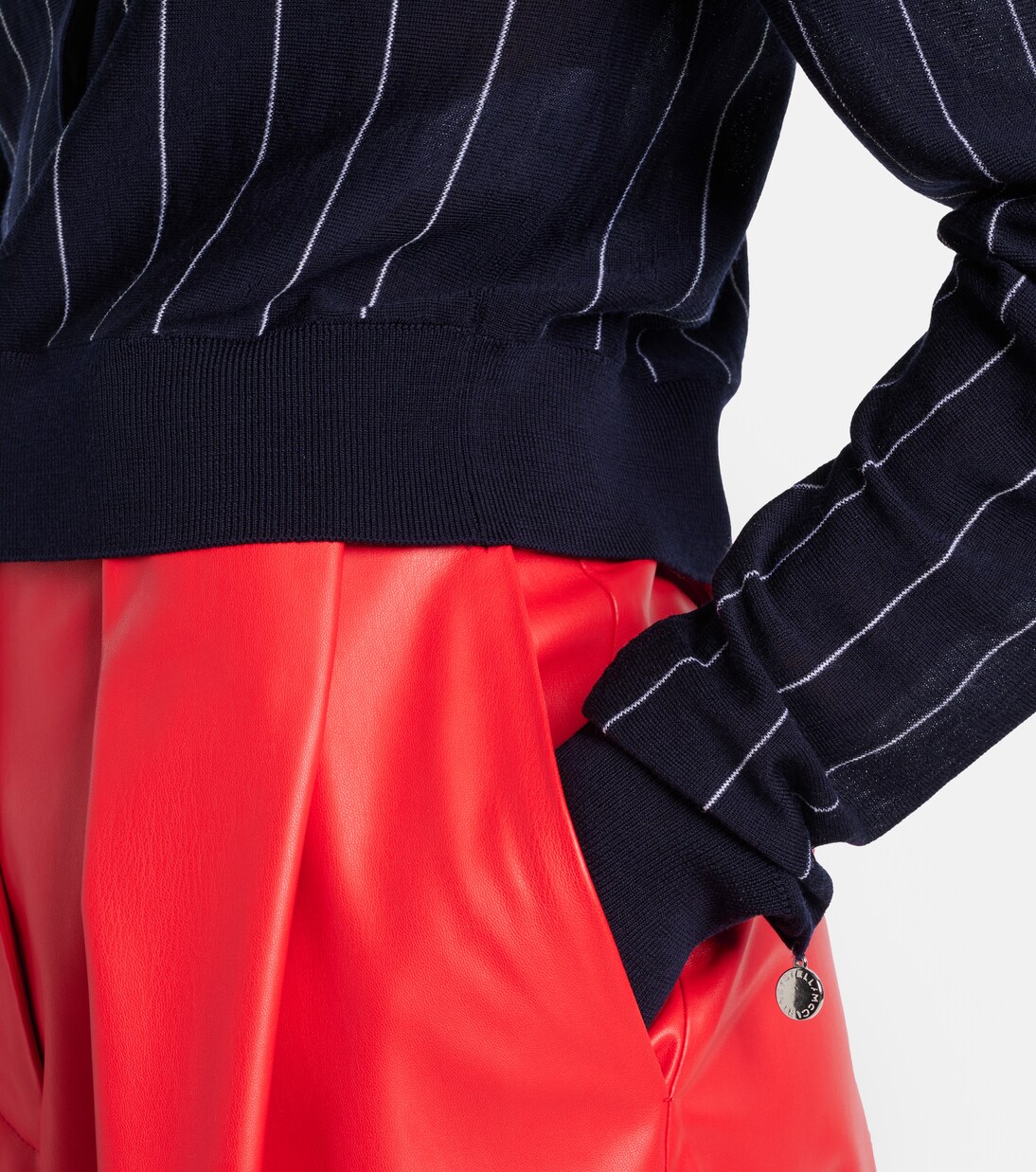 Polo rayé en laine | Stella McCartney