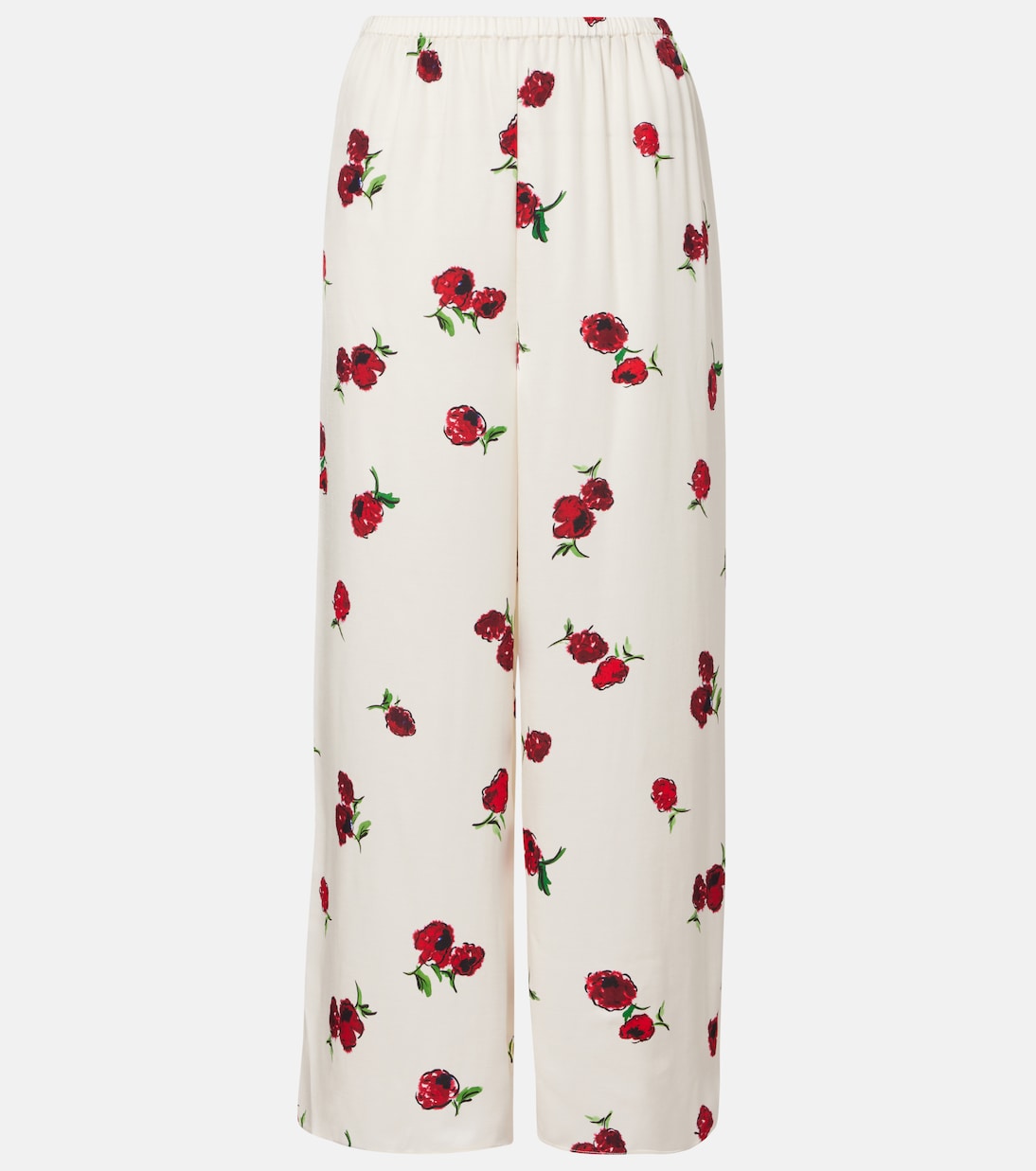 Mindy printed twill wide-leg pants | Khaite