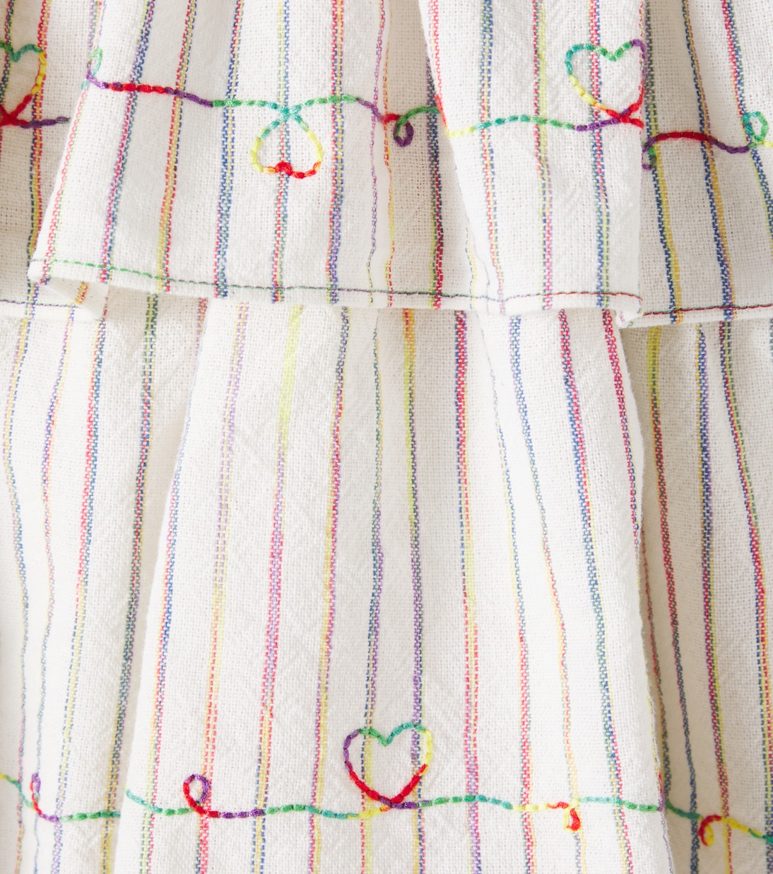 Rhiannon shirred striped cotton dress | Zimmermann Kids