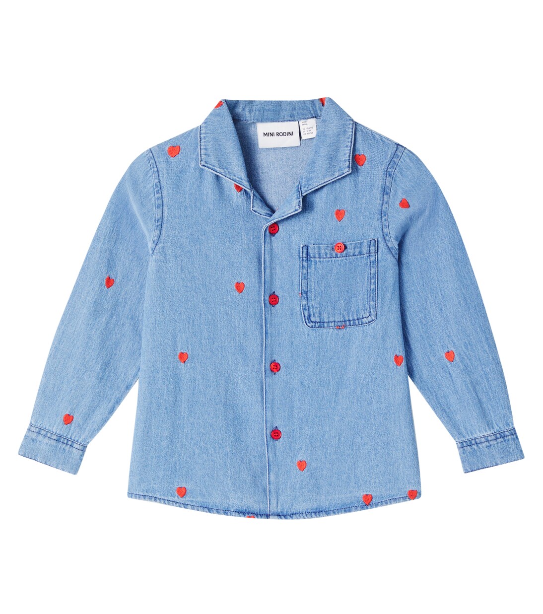 Camicia di jeans con ricamo | Mini Rodini