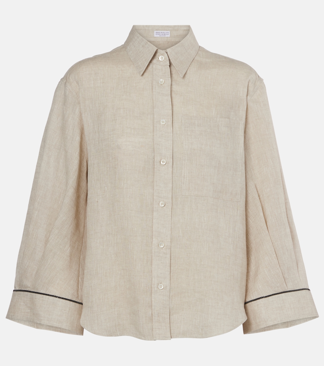 Camicia Monili in lino | Brunello Cucinelli