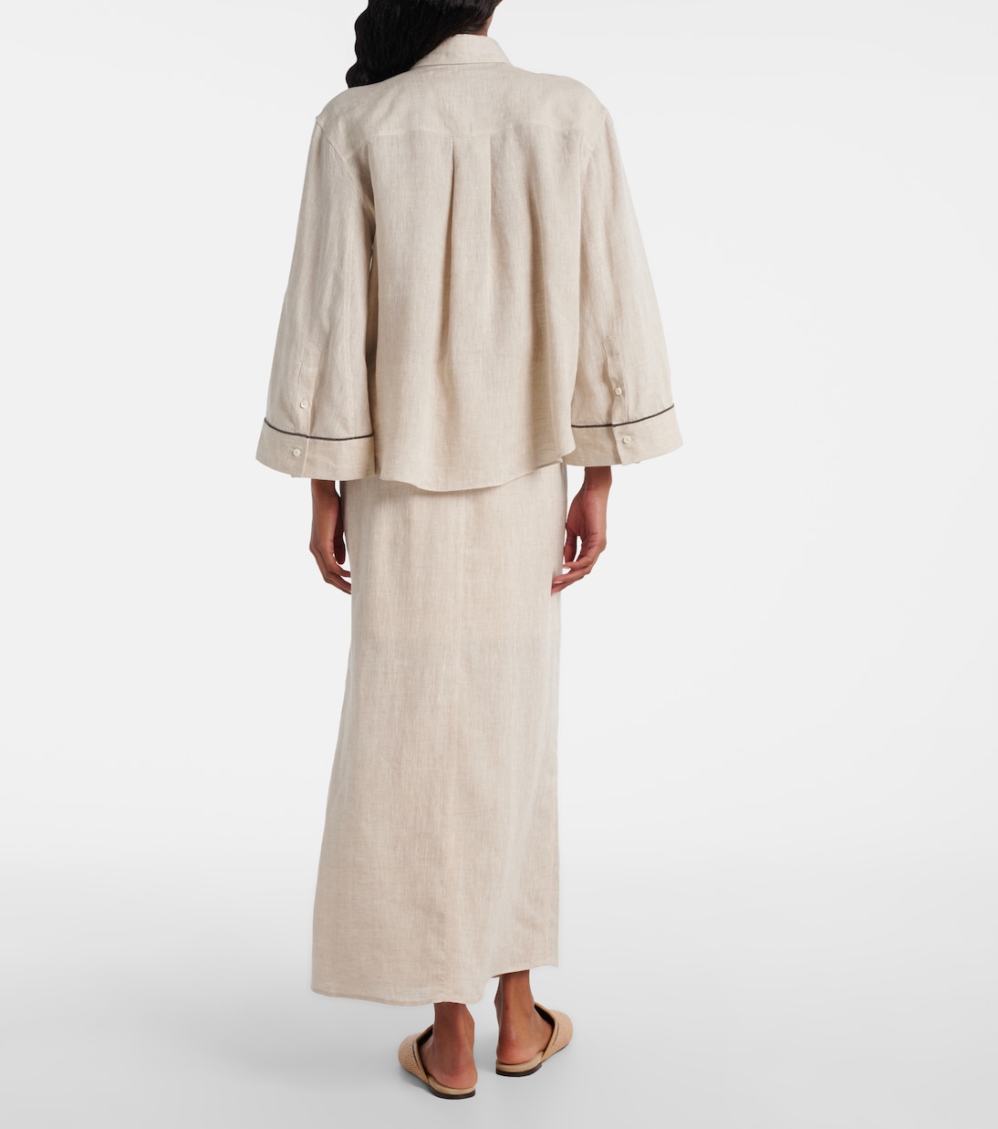 Camicia Monili in lino | Brunello Cucinelli