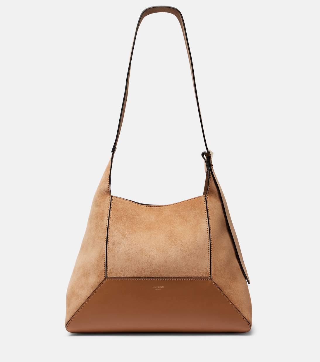 Borsa a spalla Diamond Medium in suede | Jimmy Choo