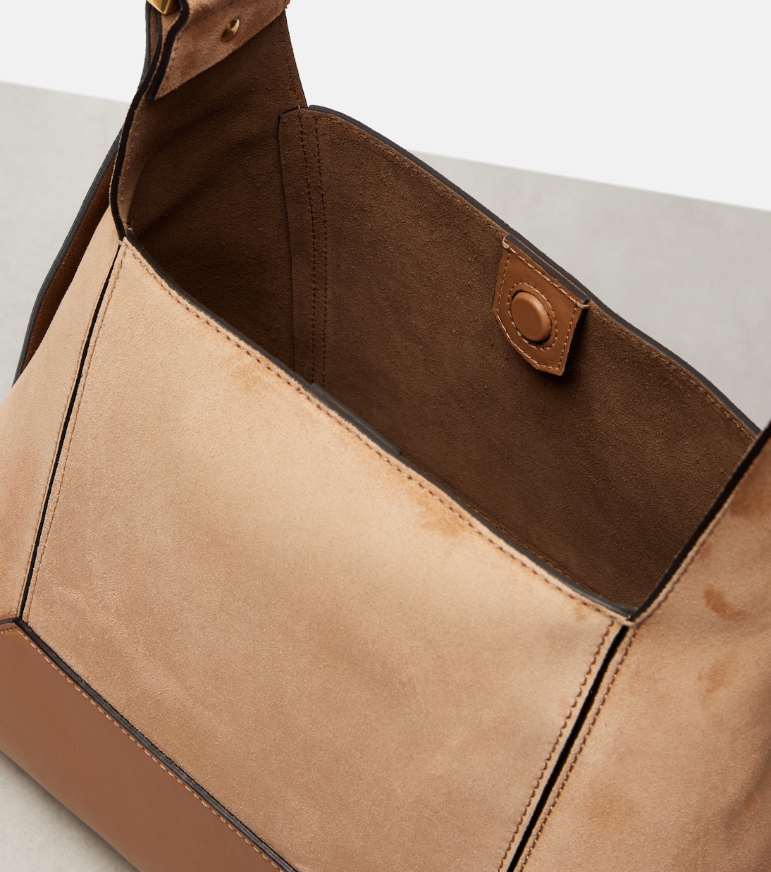 Borsa a spalla Diamond Medium in suede | Jimmy Choo