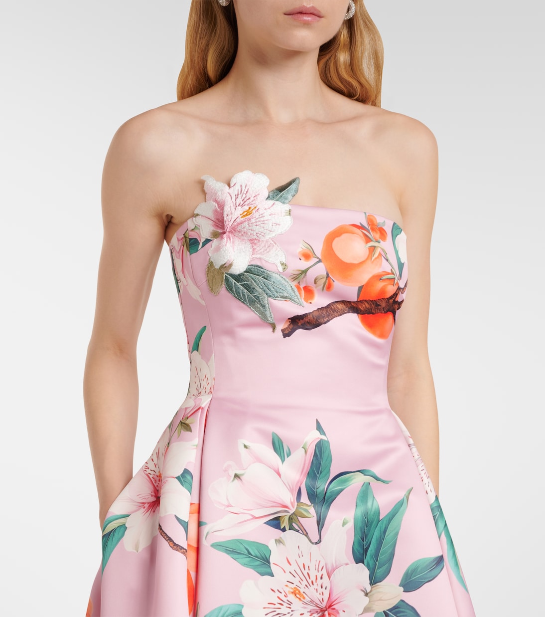 Robe de cocktail Nora à fleurs | Leo Lin